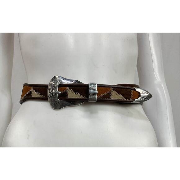 Kate Cate 'Dusty' Brown Leather Belt Size 65 - Picture 2 of 4
